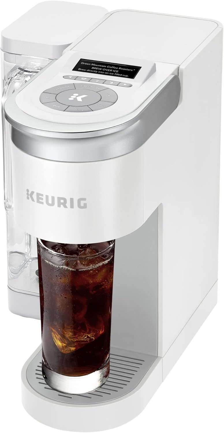 Keurig K-Supreme SMART Single Serve Coffee Maker With WiFi Compatibility, 4 Brew Sizes, And 66oz Removable Reservoir, Compatible with Alexa, White