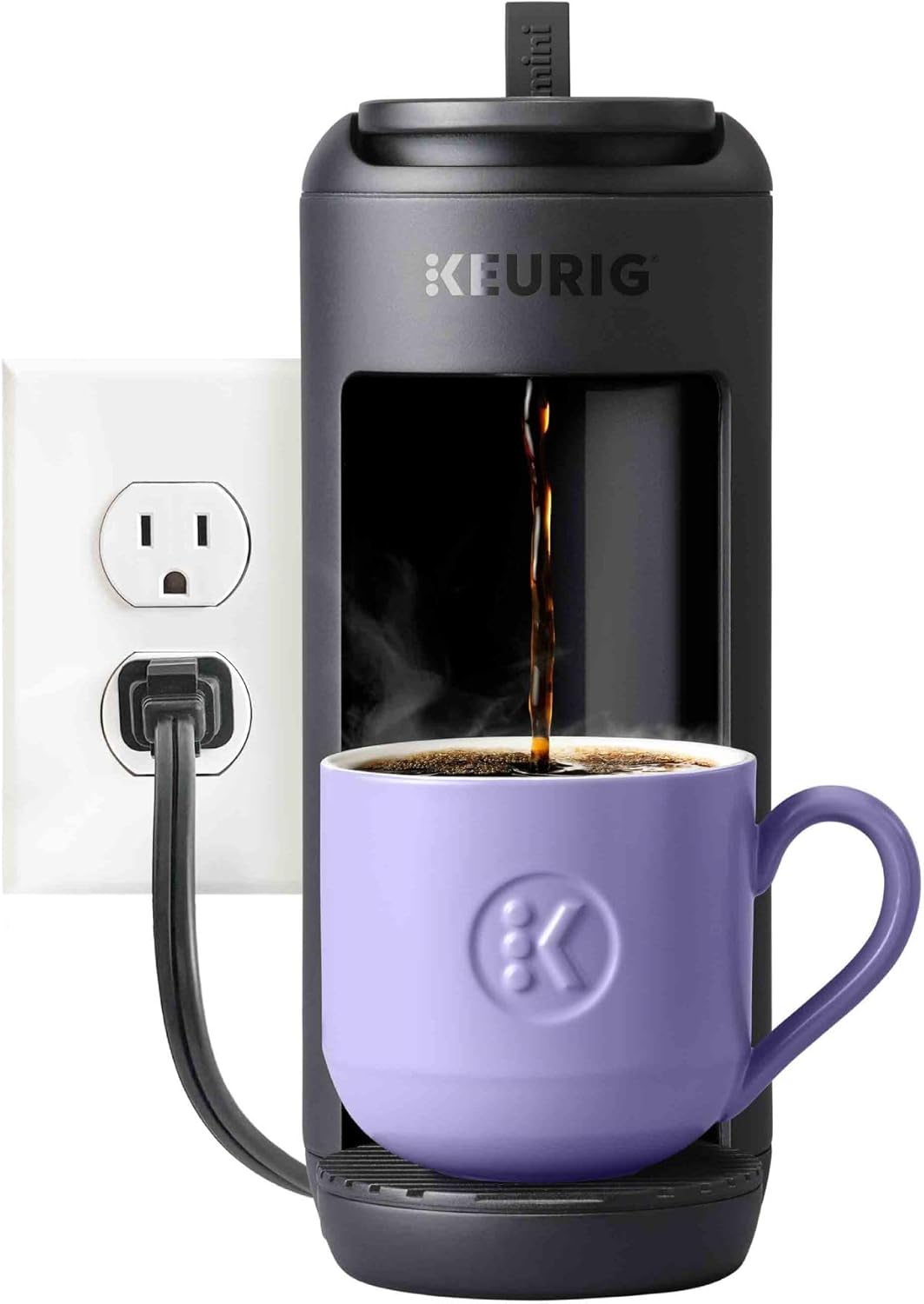 Keurig K-Mini Mate Single Serve K-Cup Pod Coffee Maker, Brews Up to 12 oz Cup, Compact Portable Coffee Machine for Small Spaces, Great for Dorms & Offices, Black