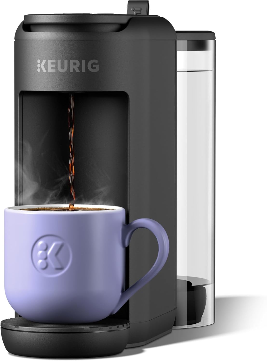 Keurig K-Mini Mate Plus Single-Serve K-Cup Pod Coffee Maker, Compact, 3 Cup Sizes, Brew Over Ice and Strong Button Features, 50 oz Removable Reservoir, Wild Orchid