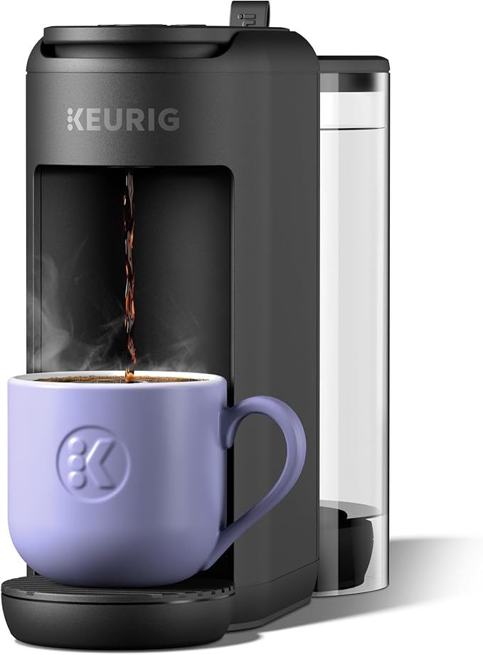 Keurig K-Mini Mate Plus Single-Serve K-Cup Pod Coffee Maker, Compact, 3 Cup Sizes, Brew Over Ice and Strong Button Features, 50 oz Removable Reservoir, Wild Orchid