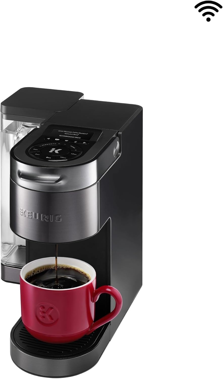 Keurig K-Supreme Plus SMART Coffee Maker, Single Serve K-Cup Pod Coffee Brewer, BREWID and MultiStream Technology, 78 Oz, Black