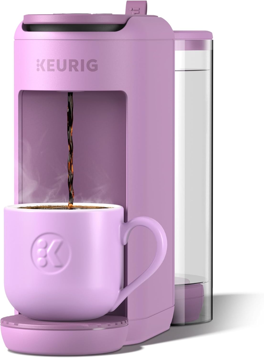 Keurig K-Mini Mate Plus Single-Serve K-Cup Pod Coffee Maker, Compact, 3 Cup Sizes, Brew Over Ice and Strong Button Features, 50 oz Removable Reservoir, Wild Orchid