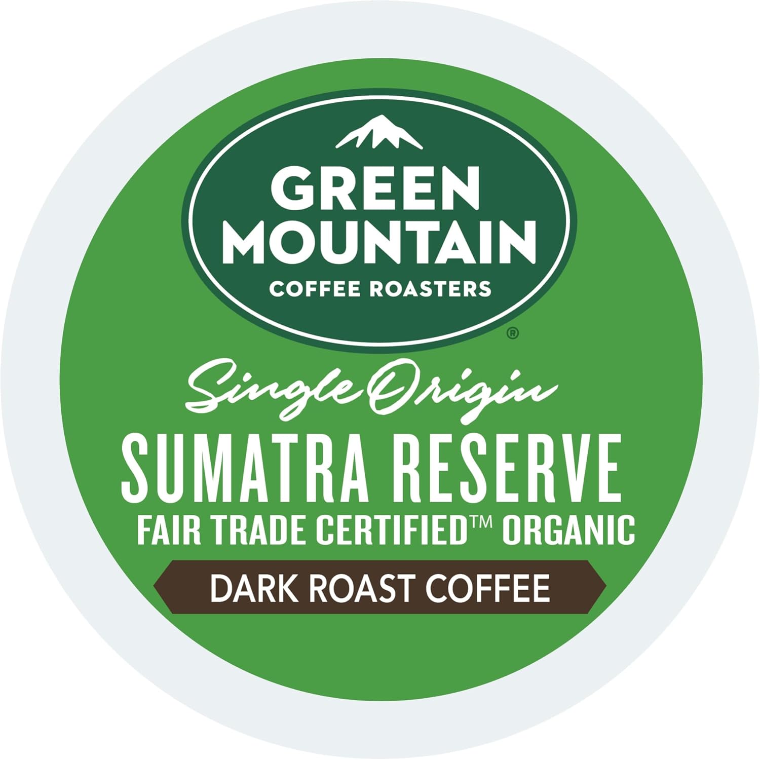Green Mountain Coffee Roasters Sumatra Reserve, Keurig Single Serve K-Cup Pods, Dark Roast Coffee, 60 Count, (6 Packs of 10)
