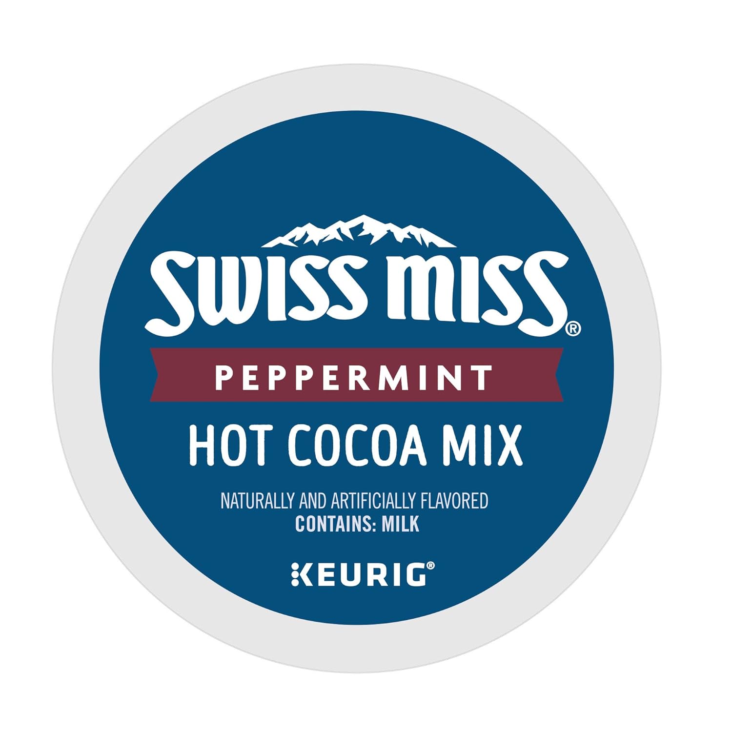 Swiss Miss Peppermint Hot Cocoa, Keurig Single-Serve K-Cup Pods, 60 Count (6 Packs of 10)