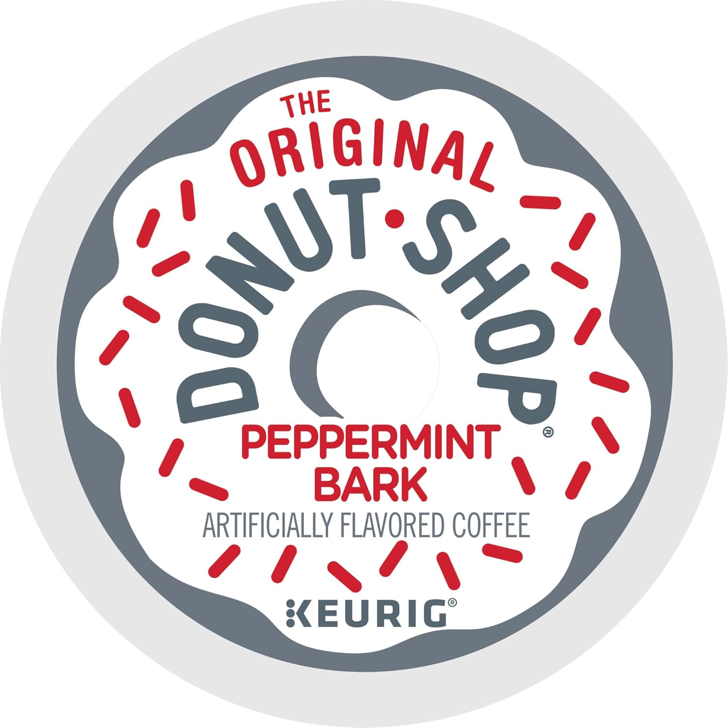 The Original Donut Shop Peppermint Bark Keurig Single-Serve K-Cup Pods, Light Roast Coffee, 60 Count